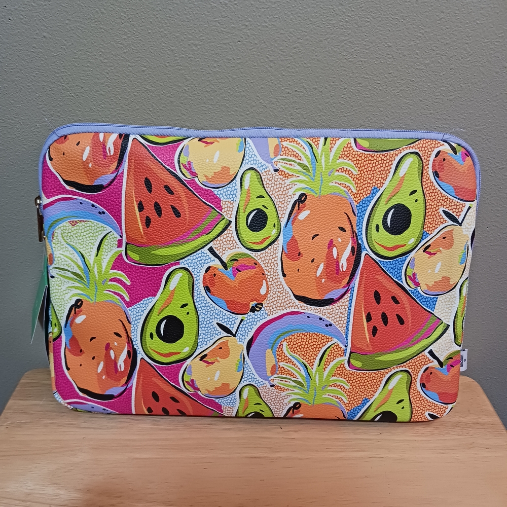 Tabitha Brown x Target Multicolor Pop Art Fruit Print Laptop Sleeve